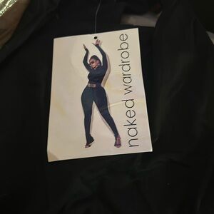 Naked Racer Back Tank Black